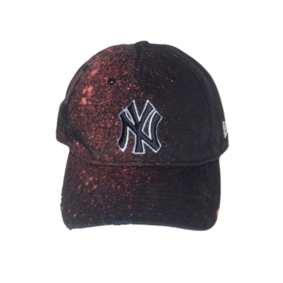 New Era Other - New York Yankees Hat Mens One Size Black Custom Dyed Distressed Baseball Cap